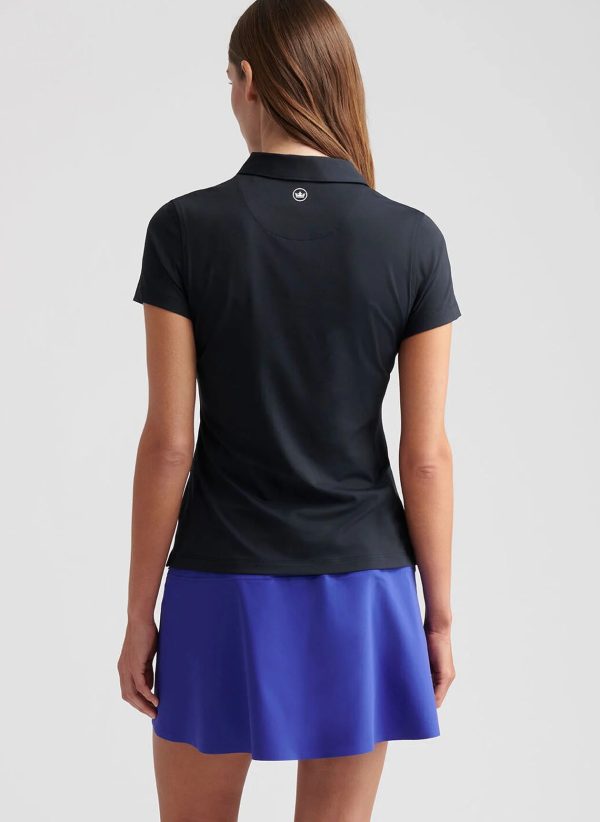 Peter Millar Women's Short Sleeve Button Polo - Med egen logotyp - Bild 3