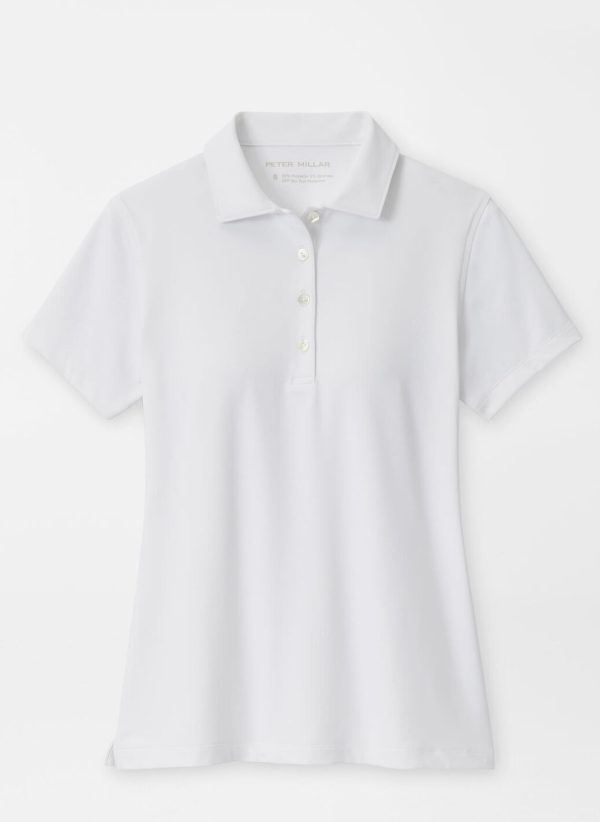 Peter Millar Women's Short Sleeve Button Polo - Med egen logotyp - Bild 16