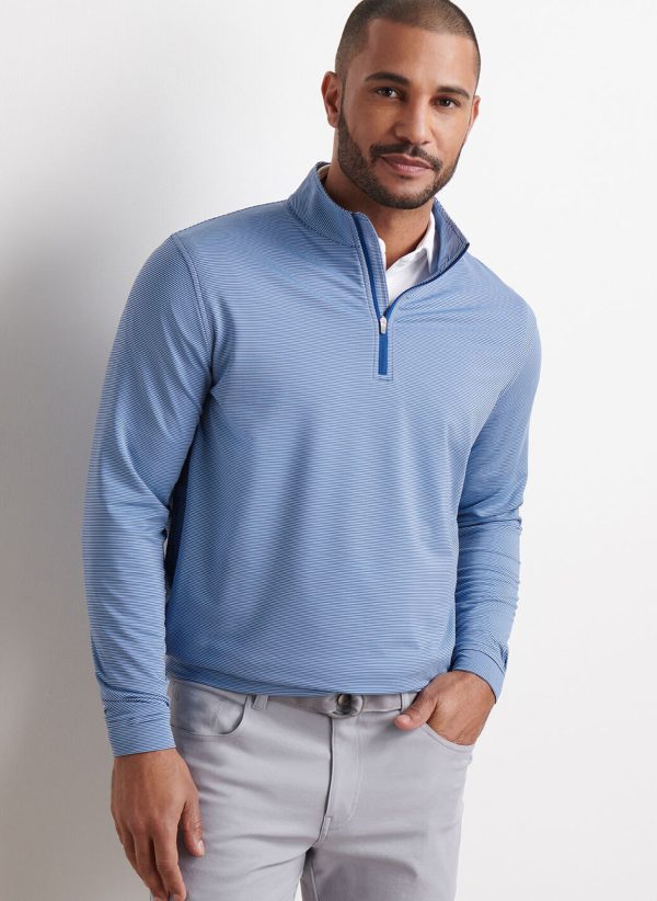 Peter Millar Perth Sugar Stripe Performance Quarter-Zip - Bild 2